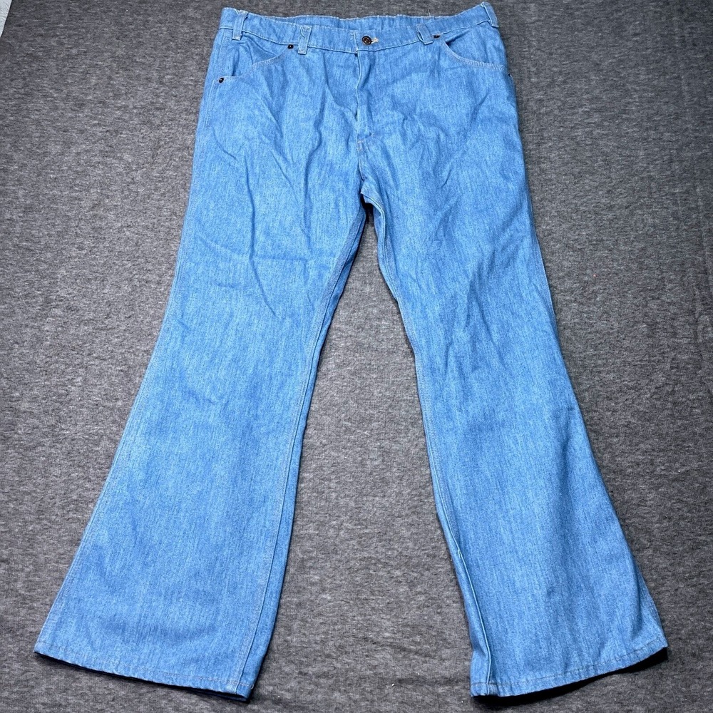 Vintage Levis Blue Jeans Men‎ Pants 36x30 Semper Volcanoes Disco Flare Rare